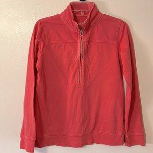 Tommy Bahama Relax Rustic Red Quarter Zip Pullover Top